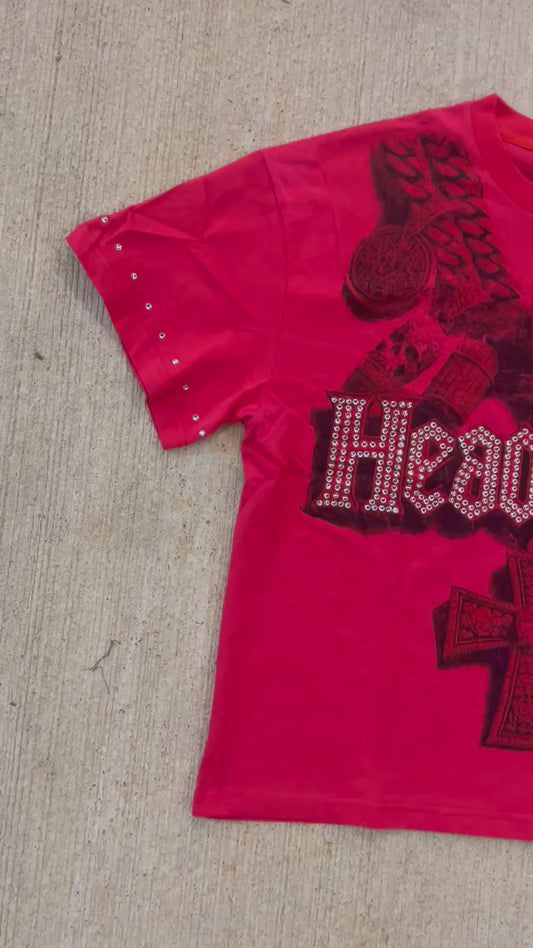 Headshotz bling Tee (Red)